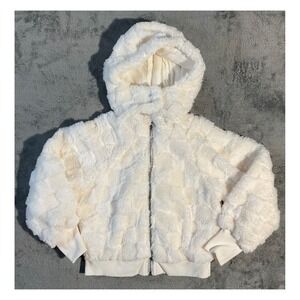 All In‎ Motion Girls Faux Shearling Jacket Cream Size S 6/7